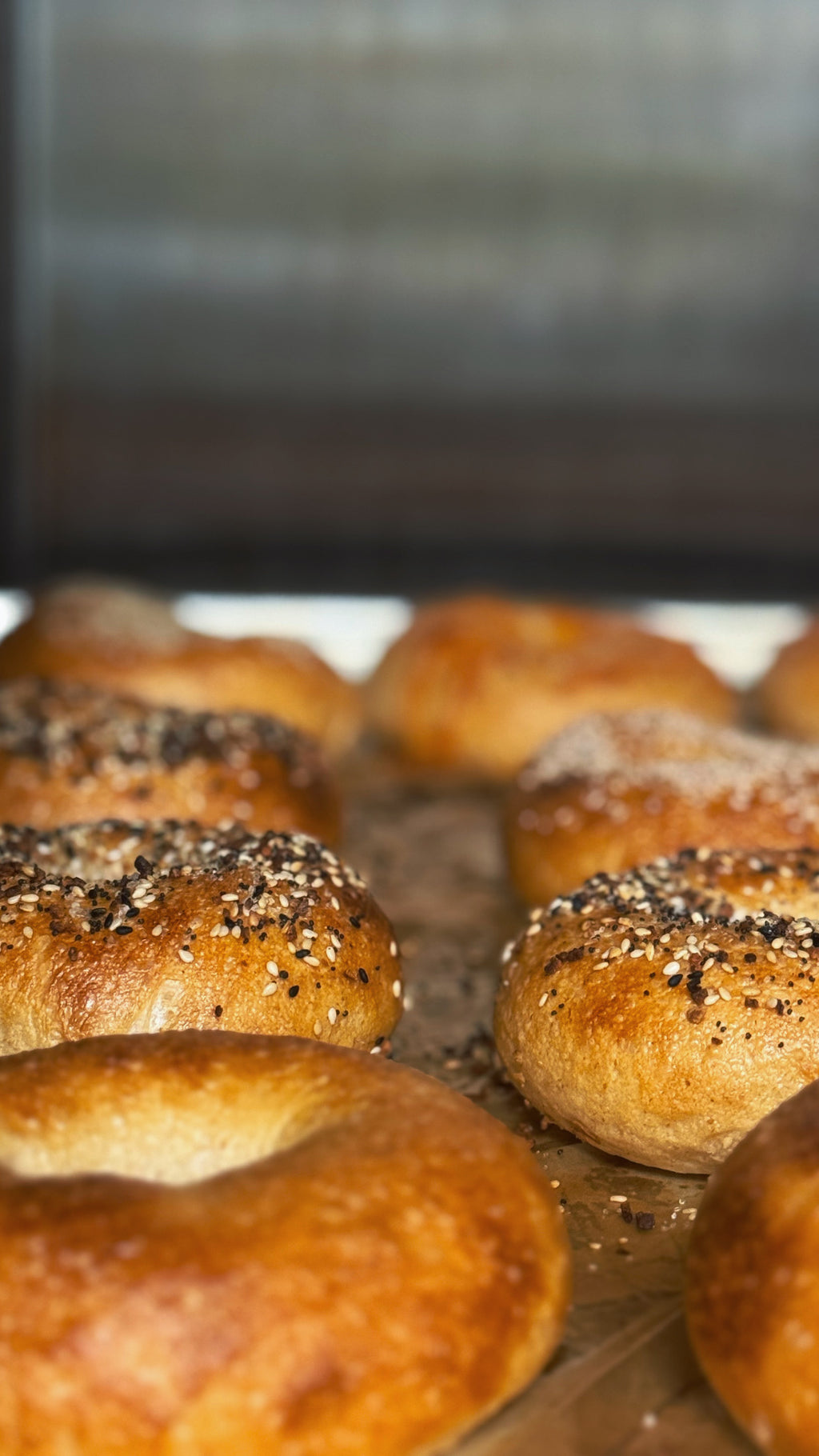 3 Sourdough Bagels - /w Toppings