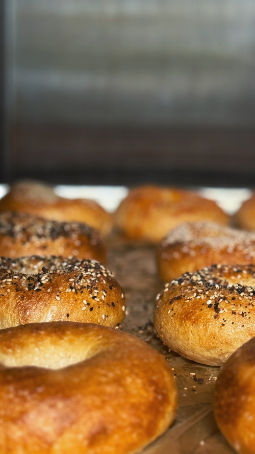 3 Sourdough Bagels - /w Toppings