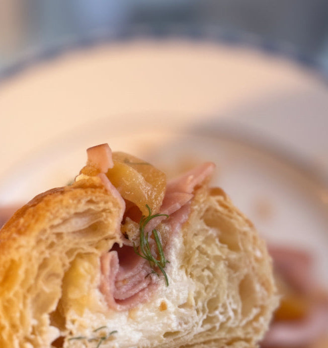 Savory Pear Feta Cream Croissant
