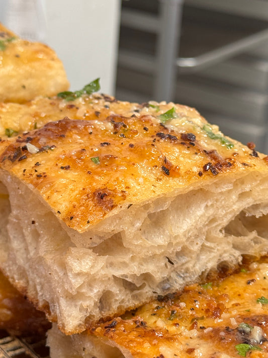 Garlic Butter Sourdough Focaccia