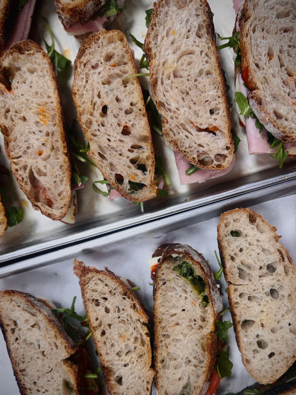 Ham & Cheese Sourdough /w Arugula Gochujang Aioli Sandwich